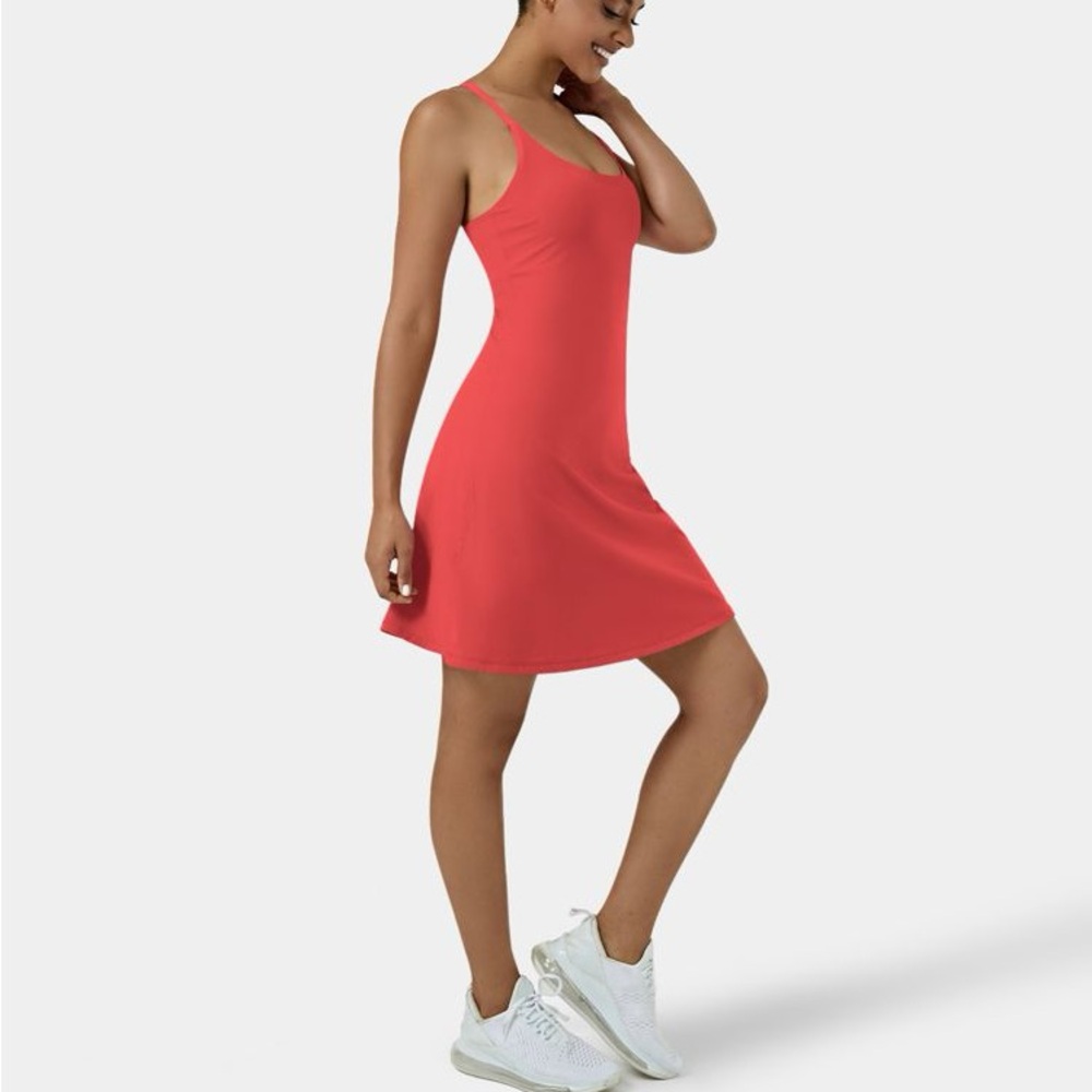 Women's Coral Tank Dress with Built-In Shorts - Picture 15 of 16